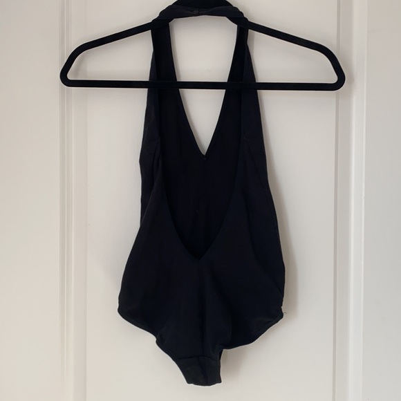 American Apparel black halter bodysuit - Picture 4 of 8